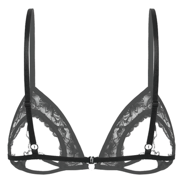 Sexy Ladies Push Up See Through Bra / Hollow Out Open Cups Womens Lingerie - EVE's SECRETS